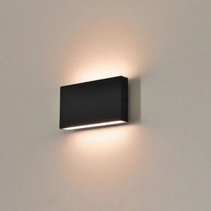 Luminize Wandlamp voor binnen en buiten - Buitenlamp - 9x17,5x3cm - LED- zwart