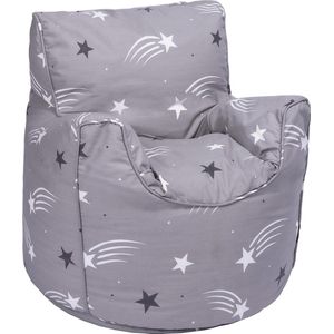 Steady Bed Kinderpeuterfauteuil | Comfortabel kindermeubilair | Zachte kinderveilige zitbank voor speelkamer | Ergonomisch gevormde zitzak (Sniffing Stars)