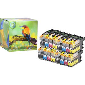 Ink Hero - 16 Pack - Inktcartridge / Alternatief voor de Brother LC127, DCP-J4110DW, MFC-J4410DW, J4510DW, J4610DW, J4710DW