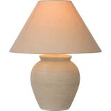 Lucide RAMZI - Tafellamp - Ø 35 cm - 1xE27 - Beige
