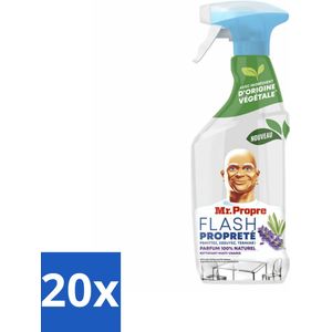 Mr. Proper - Allesreiniger Spray - Lavendel & Rozemarijn - 100% Natuurlijke Parfum - 800 ml - Bulkverpakking - 20 stuks