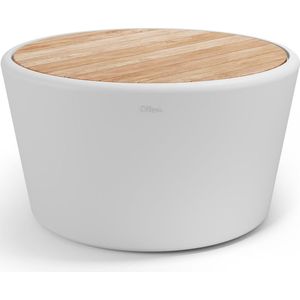 Otium meubel dubbelwandig Basso met hout wit