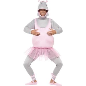 Nijlpaard ballerina humoristische pak voor volwassenen  - Verkleedkleding - One size