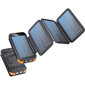 Velox Solar charger - Solar panel - Solar oplader - Solar charger zonnepaneel - Solar charger powerbank - Oranje