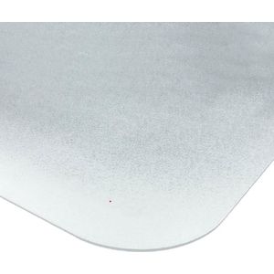 BRASQ Stoelmat Transparant 90x120 Vloerbeschermer - Bureaustoelmat PVC - Vloermat voor zacht vloer CM300+