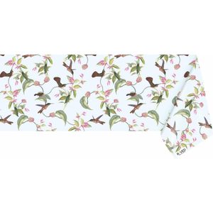 Raved Tafelzeil Bloemen Design Met Vogels  140 cm x  180 cm - PVC - Afwasbaar