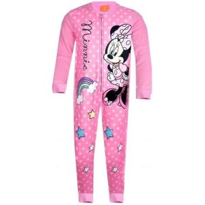 Minnie Mouse Onesie - Roze - Maat 104/110 -4/5 jaar