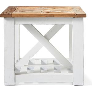 Riviera Maison Bijzettafel - Château Chassigny End Table - 60x60 cm - Wit