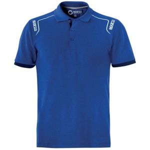 Herenpolo met Korte Mouwen Sparco TECH STRETCH Blauw (Maat XL)