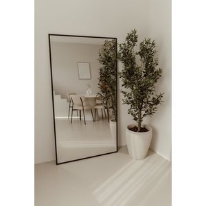Staande Spiegel - Passpiegel - Rechthoekige Spiegel - Muurspiegel 180X100 - Zwart