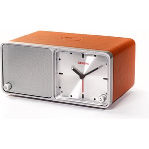 Geneva Time Wekker/bluetooth speaker - Cognac