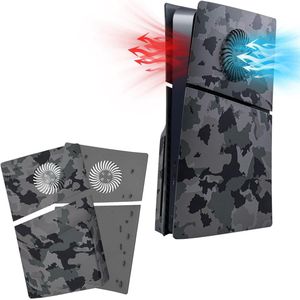 Vervangend zijpaneel PS5 Slim - Camouflage met koelventilatie-accessoires