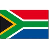 Vlag Zuid Afrika 90 x 150 cm feestartikelen - Zuid Afrika landen thema supporter/fan decoratie artikelen