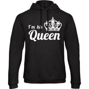 King / Queen Hoodie I'm his Queen (Queen - Maat 4XL) | Koppel Cadeau | Valentijn Cadeautje voor hem & haar