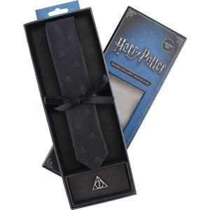 Cinereplicas Harry Potter - Deathly Hallows Tie / Stropdas Deluxe Edition met Pin