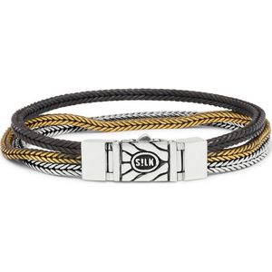 SILK Jewellery - Messing Armband - Chevron - 284.22 - Maat 22,0