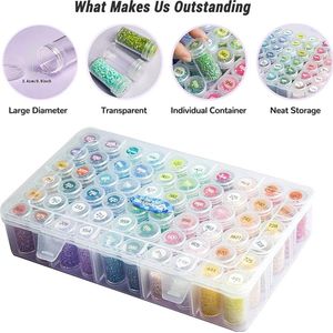 diamond painting storage box - diamantborduurwerk, doos voor doe-het-zelf handwerk 60