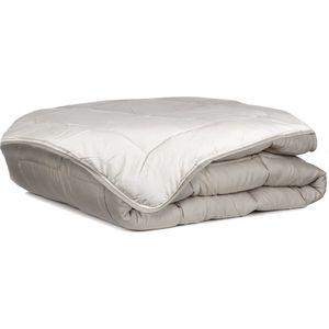 Zelesta� Easybed Taupe & Linnen 140x200cm - Dekbed zonder overtrek - 30 dagen proefslapen - Wasbaar hoesloos dekbed - Bedrukt dekbed - All Year Winterdekbed & Zomerdekbed