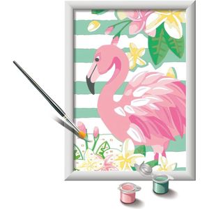 Schilderen op Nummer: Flamingo Schilderset voor Kinderen - Creatief Cadeau voor 7+ Jaar Ouders