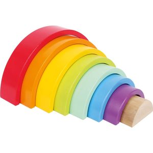 Houten Bouwblokken Regenboog (9dlg.)