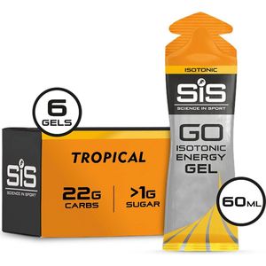 Science in Sport - SiS Go Isotonic Energygel - Energie gel - Isotone Sportgel - Tropical Smaak - 6 x 60ml