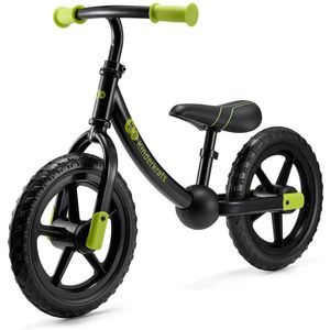 Kinderkraft 2WAY NEXT OFF ROAD – Loopfiets met grote EVA-wielen – Voor kinderen vanaf 2 jaar – Licht stalen frame van 2,98 kg – Zadel- en stuurverstelling – Zwart