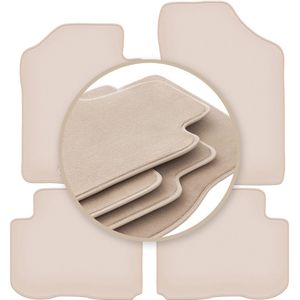 PREMIUM beige vloermatten voor: Kia Carens III minivan 2006-2010