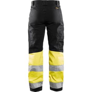 Blaklader 7161 Dames Werkbroek Stretch Zwart/Geel