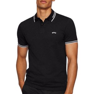 Boss Paul Curved Logo Polo Heren - Maat S