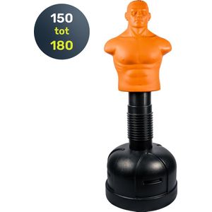 LJBoxing® boksdummy - BOB - bokspop - In hoogte verstelbaar - Levensgroot - Bokspaal - Bokszak - Staande bokszak - Staande bokszak volwassenen