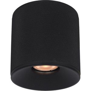 Artdelight - Plafondlamp Costa Ø 10,5 cm GU10 zwart