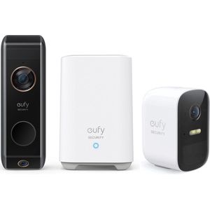 Eufy Video Deurbel Dual 2 Pro + Eufy 2C beveiligingscamera - Bundel
