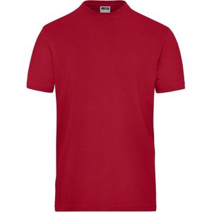 James and Nicholson Heren Organisch Katoenen Stretch T-Shirt (Rood)