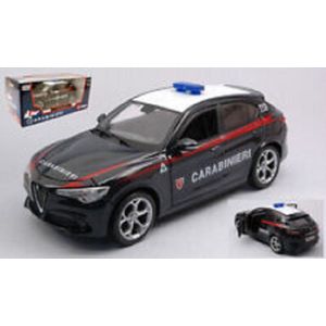 BBURAGO 390771.006, Politiewagen model, Voorgemonteerd, 1:24, Alfa Romeo Giulia 2016, Alfa Romeo Giulietta, Alfa Romeo Stelvio, Elk geslacht, 3 jaar