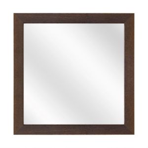 Spiegel met Vlakke Houten Lijst - Koloniaal - 40x40 cm