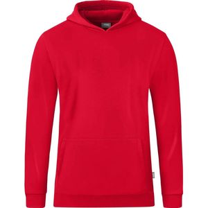 Jako Organic Sweater Met Kap Kinderen - Rood | Maat: 116