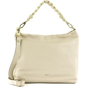 abro Leren Schoudertas Shopper Leather Dalia Hobo Bag Kaia Beige