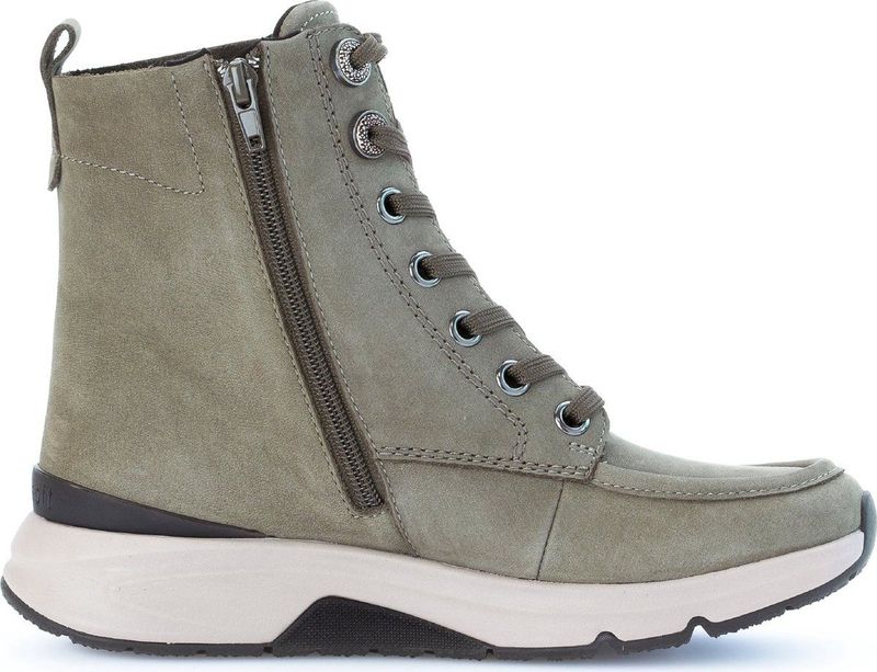 Gabor rollingsoft sensitive 56.884.33 - dames rollende wandelsneaker - groen - maat 35 (EU) 2.5 (UK)