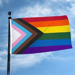 LGBTQ - LGBTQA vlag 90x60cm (LGBTQIA+, pride, love, LHBTI+, LHBTIQA+, gay, trans, bi, lesbo, homo)