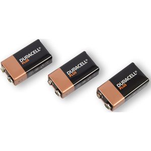 Duurzame Duracell Batterijen - AA, AAA, C, D - 9V Alkaline - 550mAh - Set van 3 Stuks - Zwart - Langdurige Energie Voor Elektronica En Speelgoed - Batterijen en Opladers