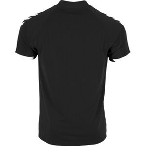 Hummel Fyn Shirt Korte Mouw Kinderen - Zwart / Wit | Maat: 128