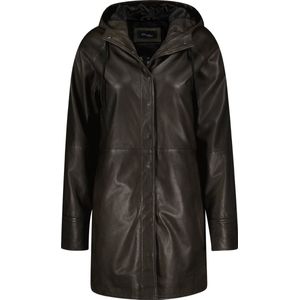 Leren trenchcoat