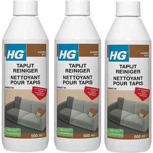 HG Tapijtreiniger 500 ml - 3 stuks + gratis KD Spons