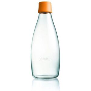 Retap Waterfles - Glas - 0,8 l - Oranje