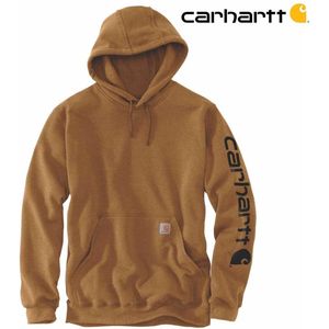 Carhartt Hoodie - Loose fit - Mouw logo - L (valt als XL) - Carhartt Brown - Heren