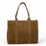 DSTRCT Laptoptas / Werktas - Dames - 15 inch - Leer - Portland Road - Cognac