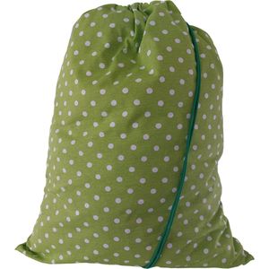 Bluvardi Katoenen waszak -Heavy Duty XL- met trekkoord - Dots green