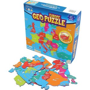 GEOToys Geopuzzel Europa - 58 puzzelstukjes - Engels