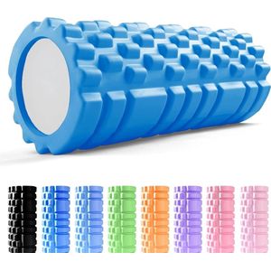 - Foamroller voor Fitness - Superieure Spier - Ultralichte Resistent Schuimroller Therapie - Zelfmassage Tool om Herstel en Flexibiliteit te Verbeteren (Blauw O)