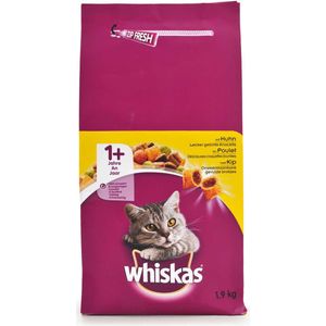 4x 1.9kg Whiskas KIp 1+